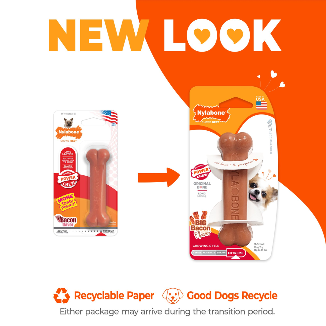 Nylabone Huesito Power Chew Tocino