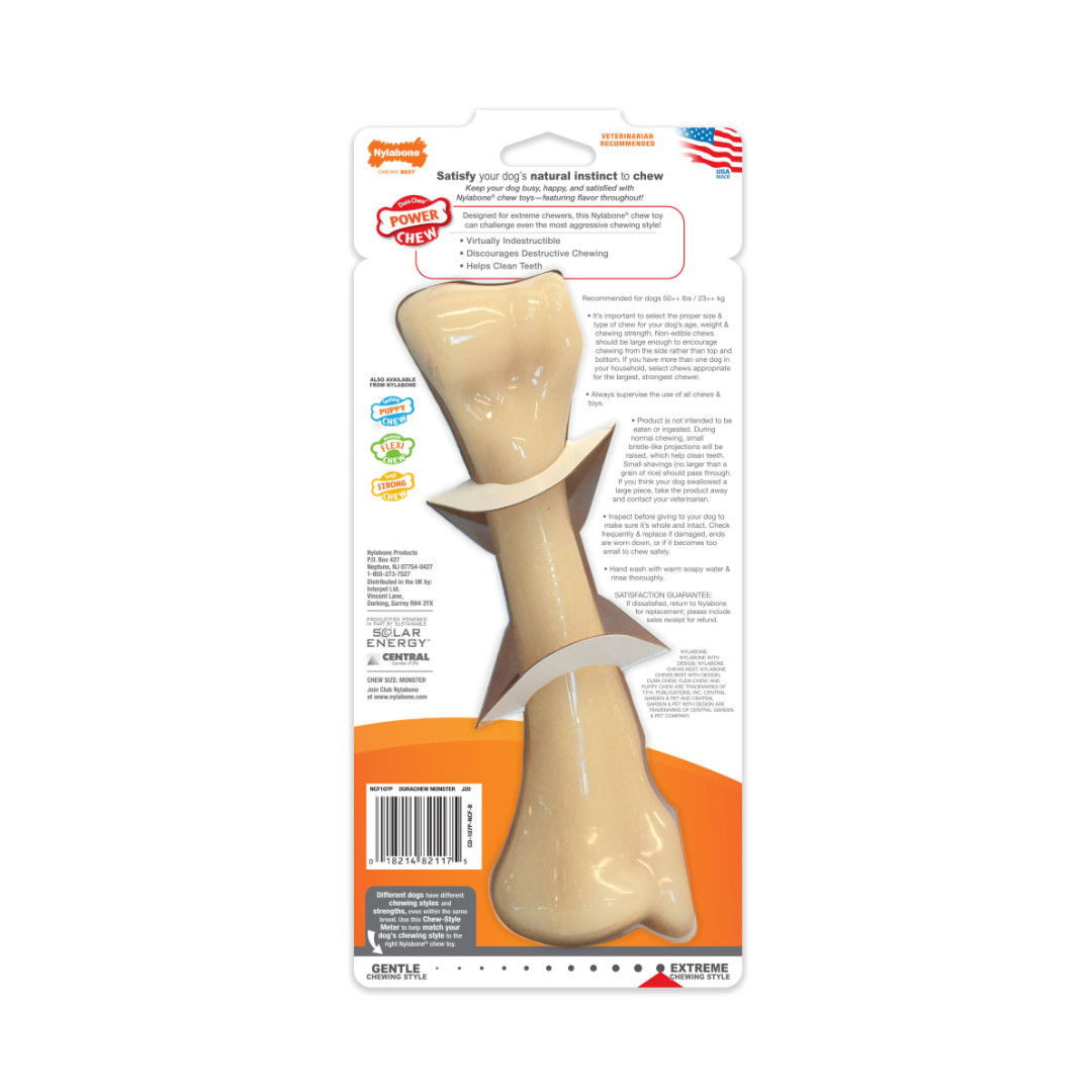 Nylabone Juguete Power Chew Hueso Monster Pollo