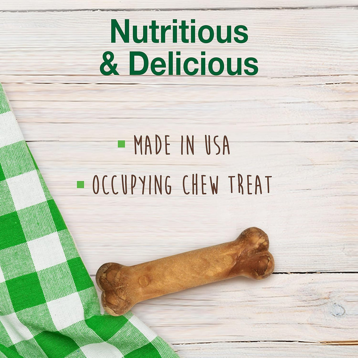 Nylabone Healthy Edibles Premios Cachorro Cordero y Manzana