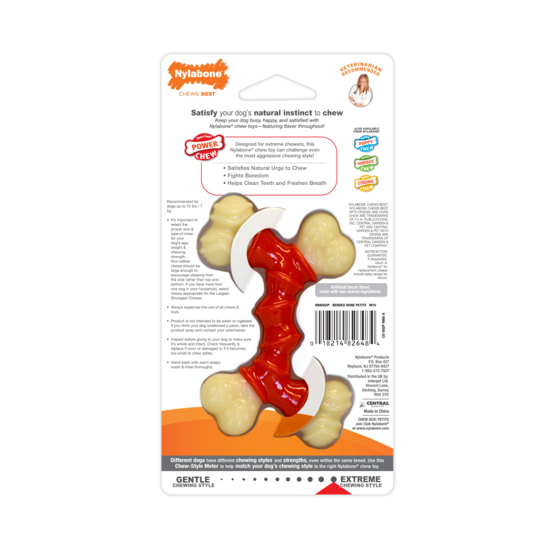 Nylabone Juguete Power Chew Doble Hueso Tocino