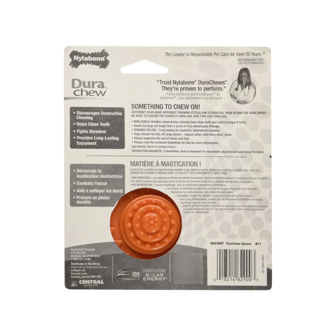 Juguete Nylabone Dura Chew Spinner Pollo