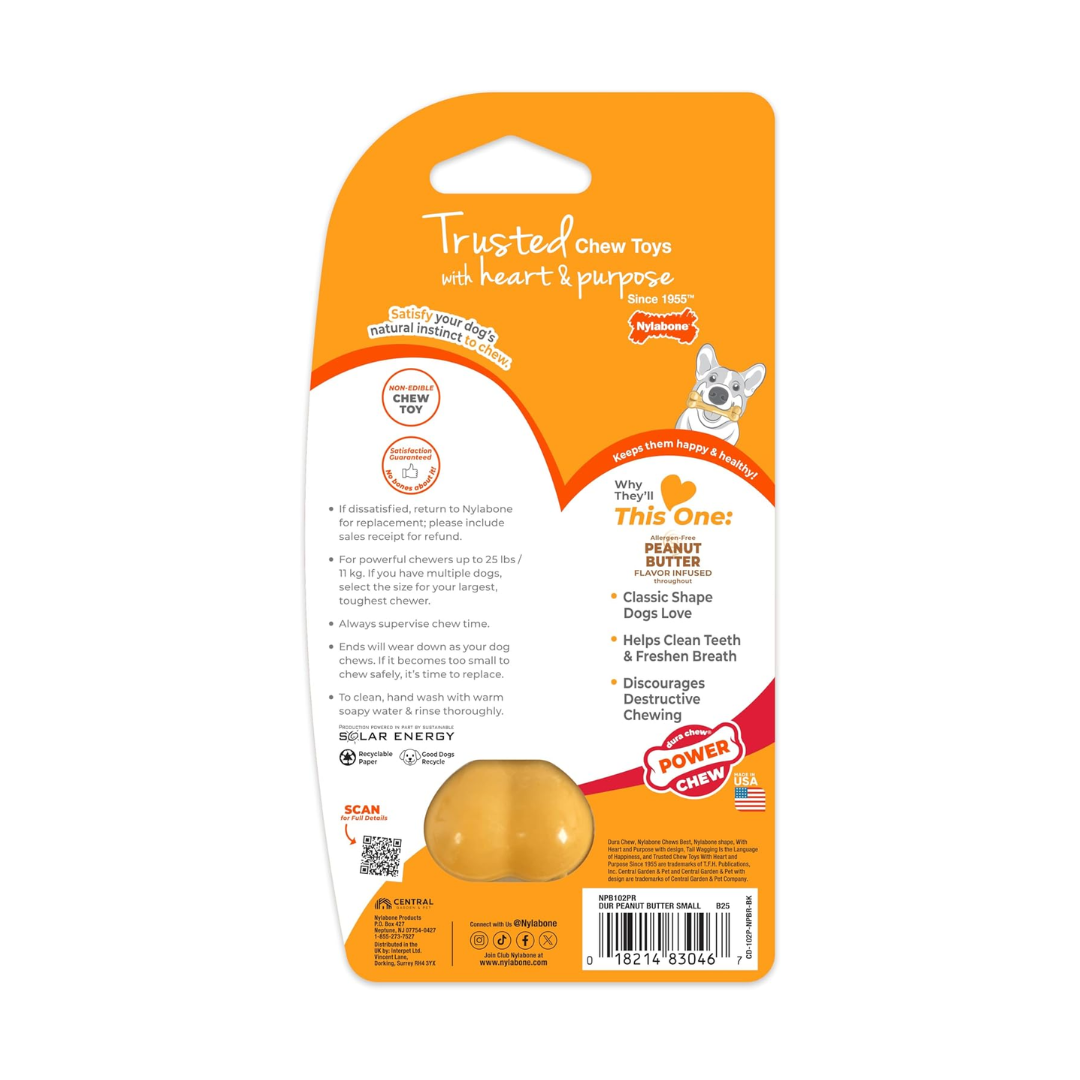 Nylabone Juguete Dura Chew Mantequilla de Cacahuate