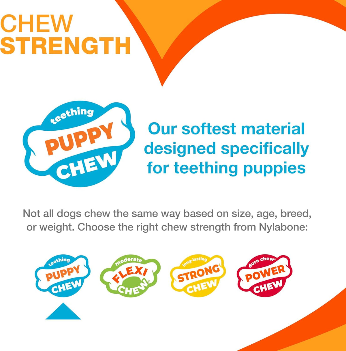 Nylabone Cachorro Huesito Wishbone Puppy Chew Pollo