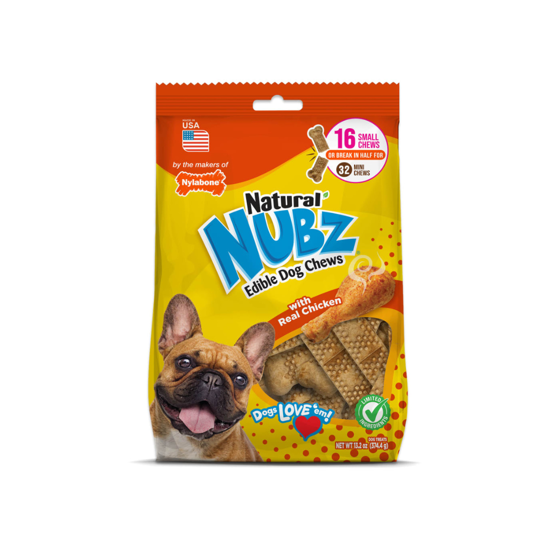 Nylabone Nubz Premios naturales masticables de Pollo