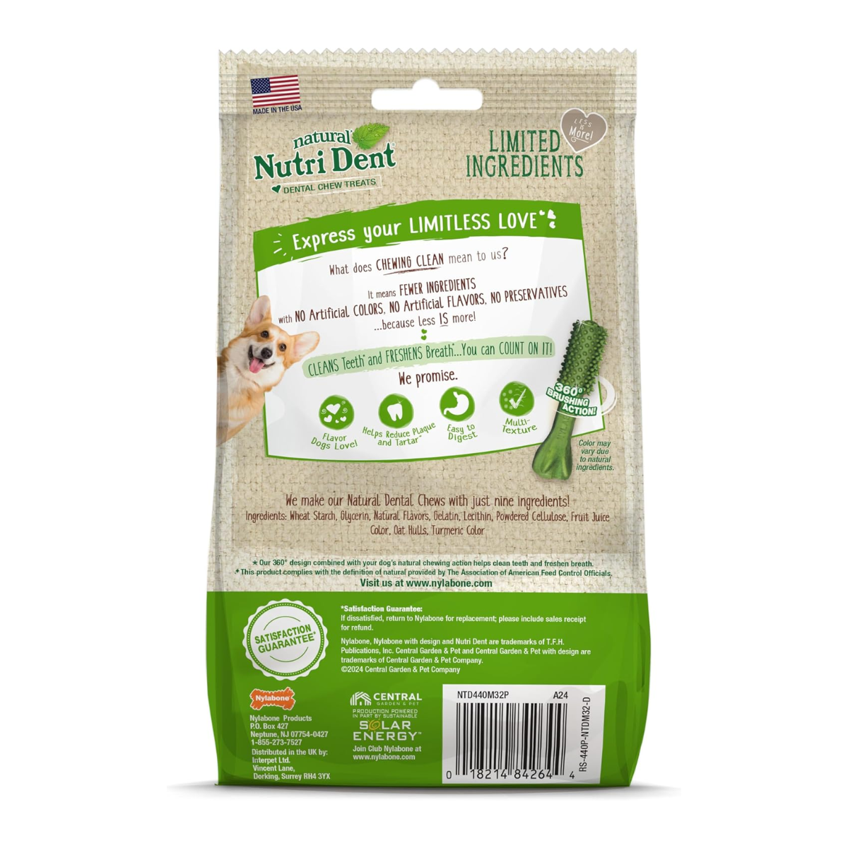 Nylabone Nutri Dent Premios Dentales Aliento Fresco