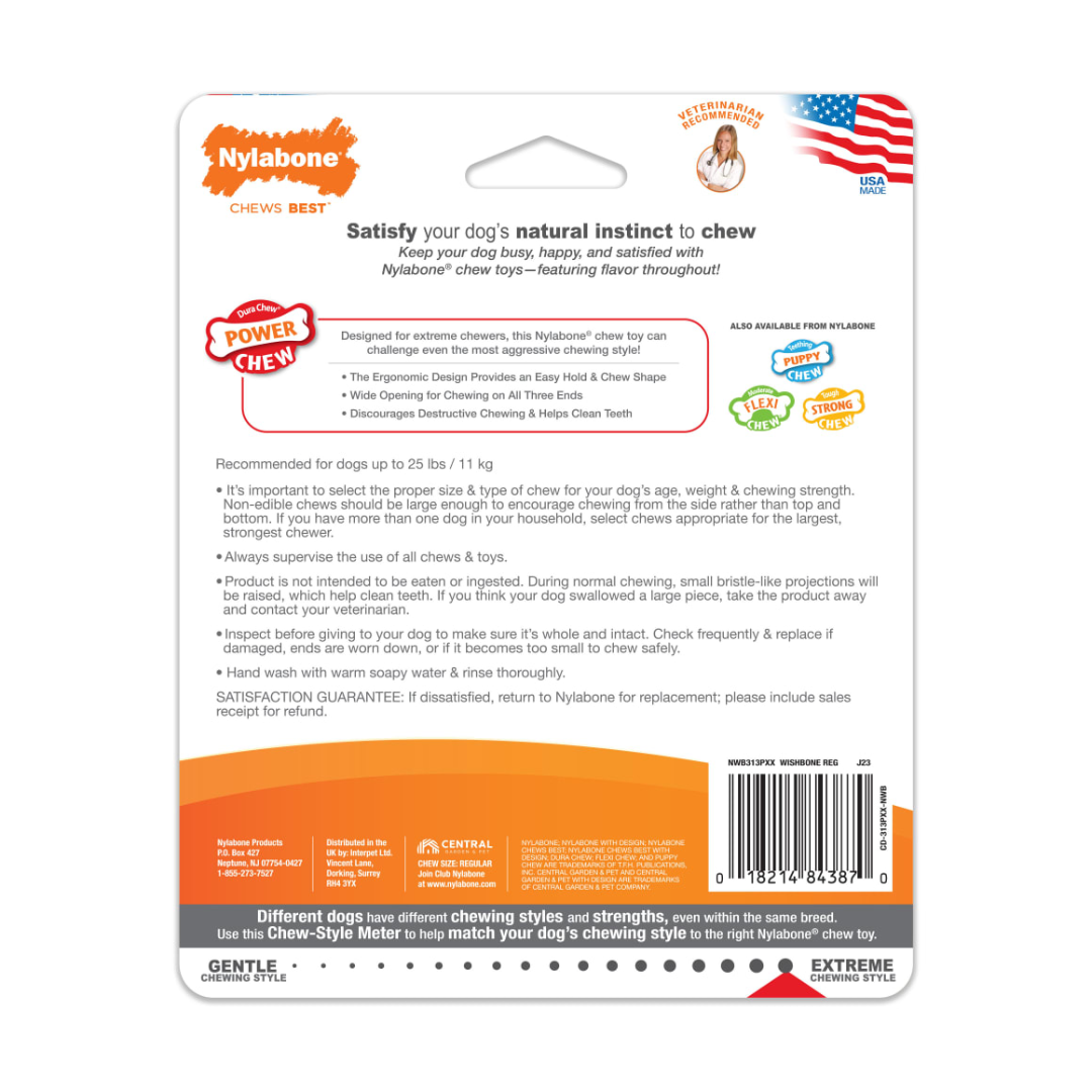 Nylabone Juguete Power Chew Wishbone Bisonte