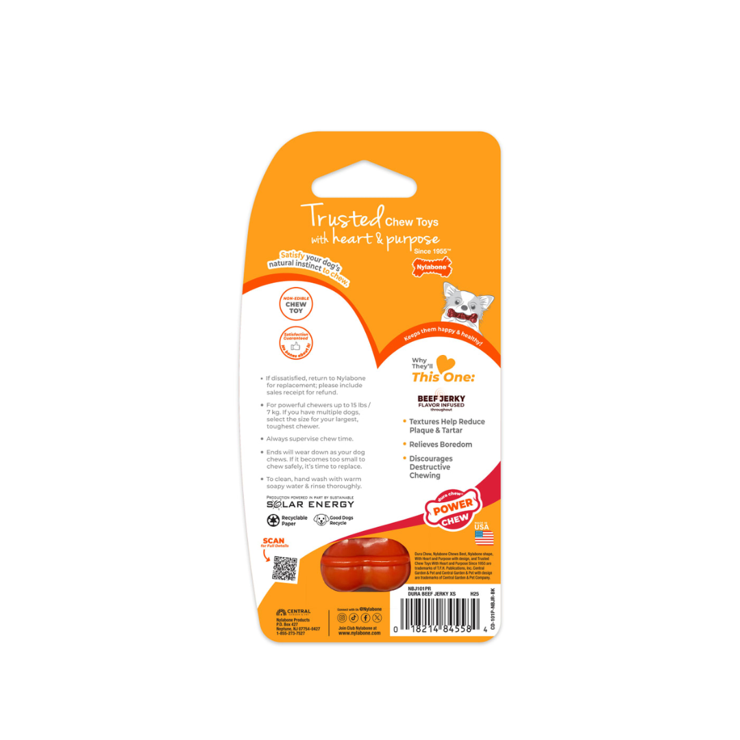 Nylabone Juguete Power Chew Huesito Texturizado Beef Jerky