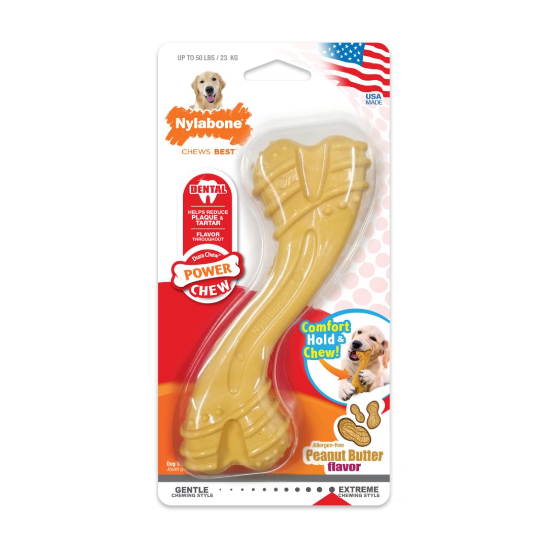 Nylbone Juguete Power Chew Curvy Dental Gigante