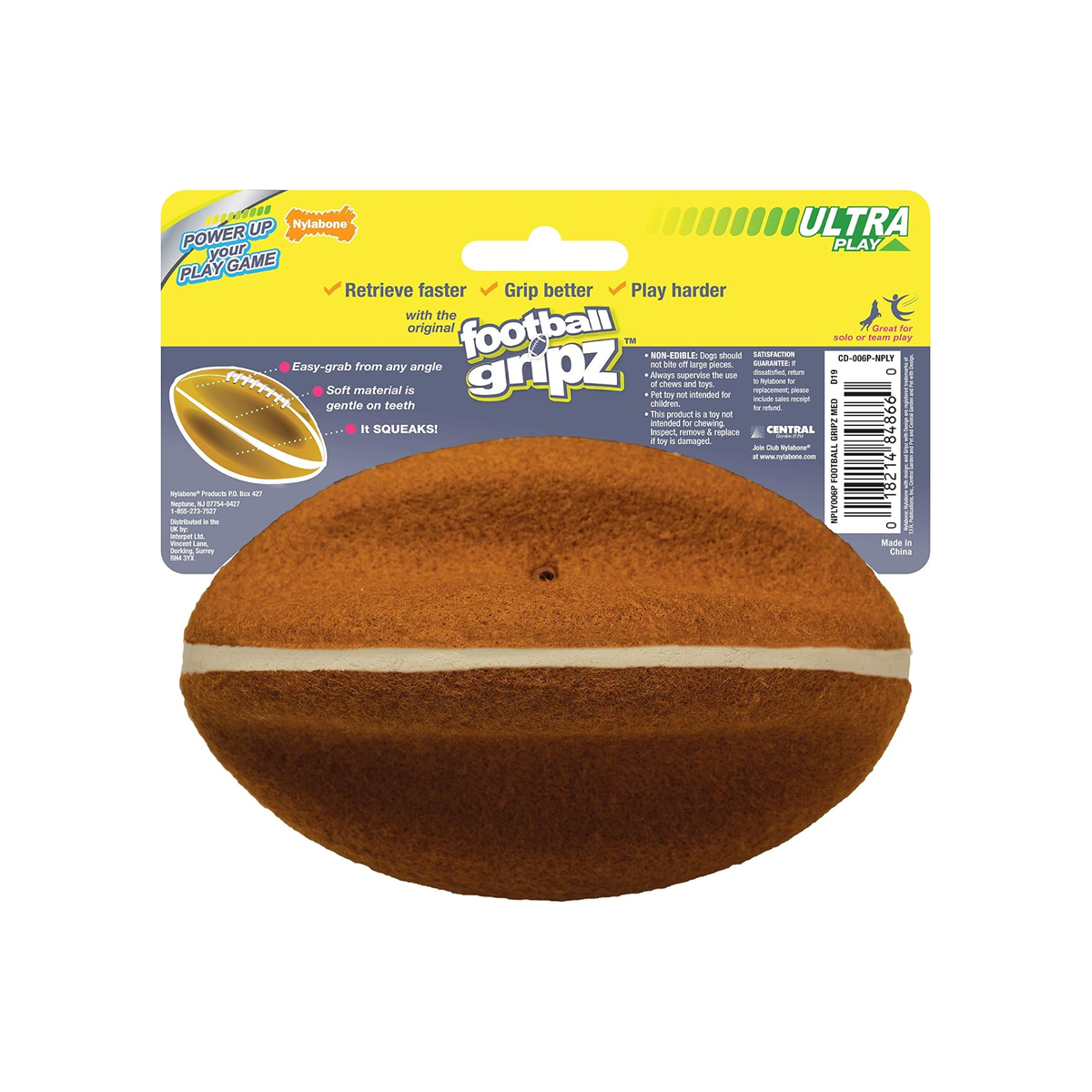 Nylabone juguete Power Play Football, para perro