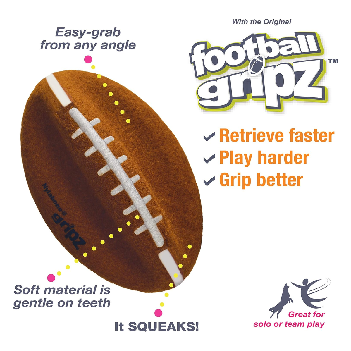 Nylabone juguete Power Play Football, para perro