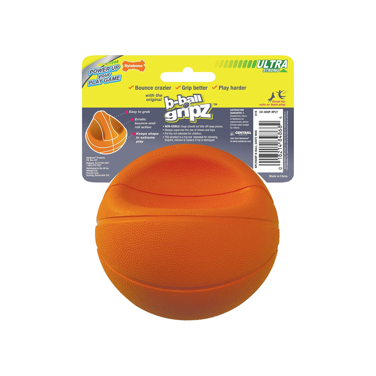 Nylabone Juguete Power Play Basketball, para perro