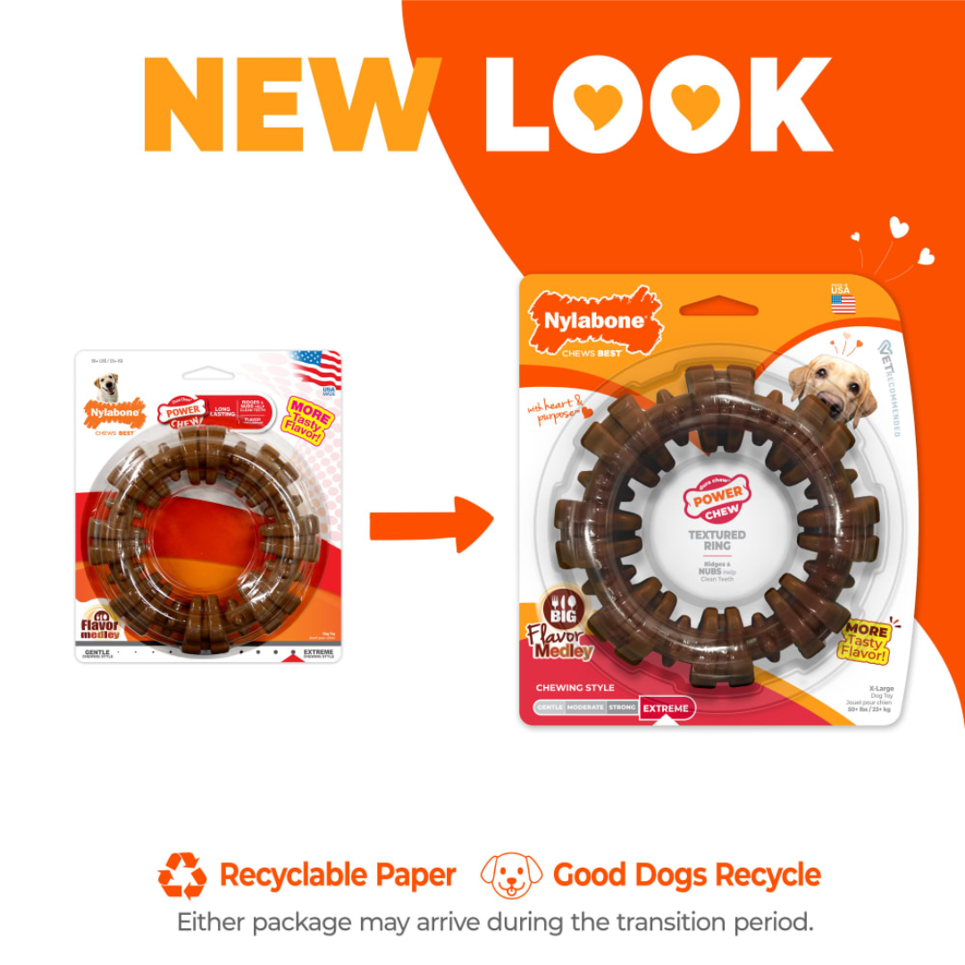 Nylabone Power Chew Anillo Texturizado