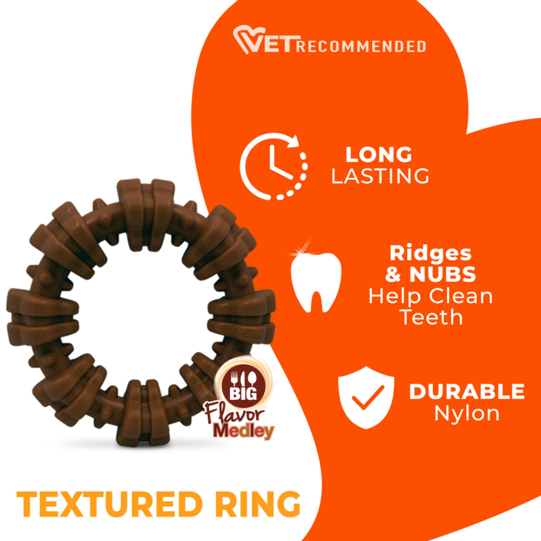 Nylabone Power Chew Anillo Texturizado