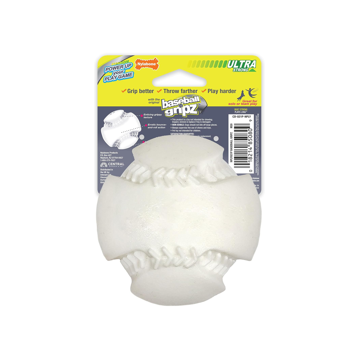 Nylabone Juguete Power Play Baseball, para perro
