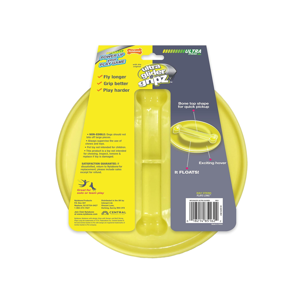 Nylabone Juguete Power Play Glider Flyer, para perro