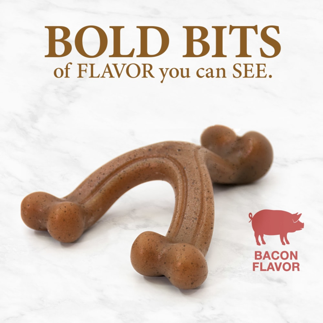 Nylabone Juguete Wishbone Gourmet Style Tocino
