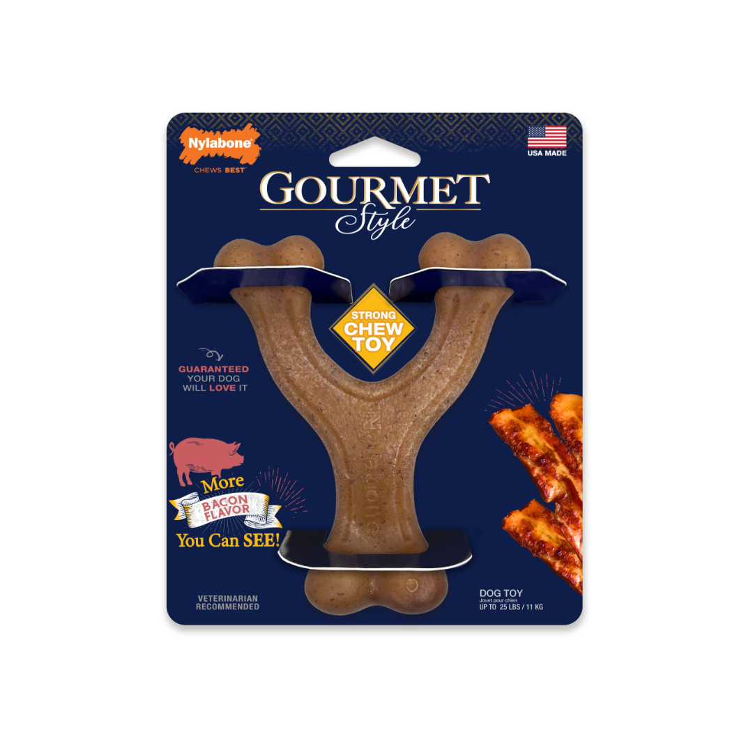 Nylabone Juguete Wishbone Gourmet Style Tocino