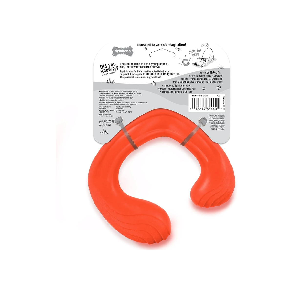 Nylabone juguete Creative Play C-Shuu Rojo, para perro