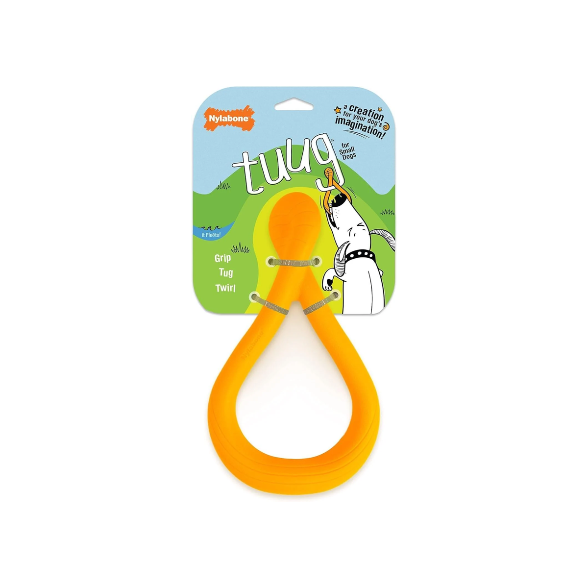 Nylabone juguete Creative Play Tuug Naranja, para perro