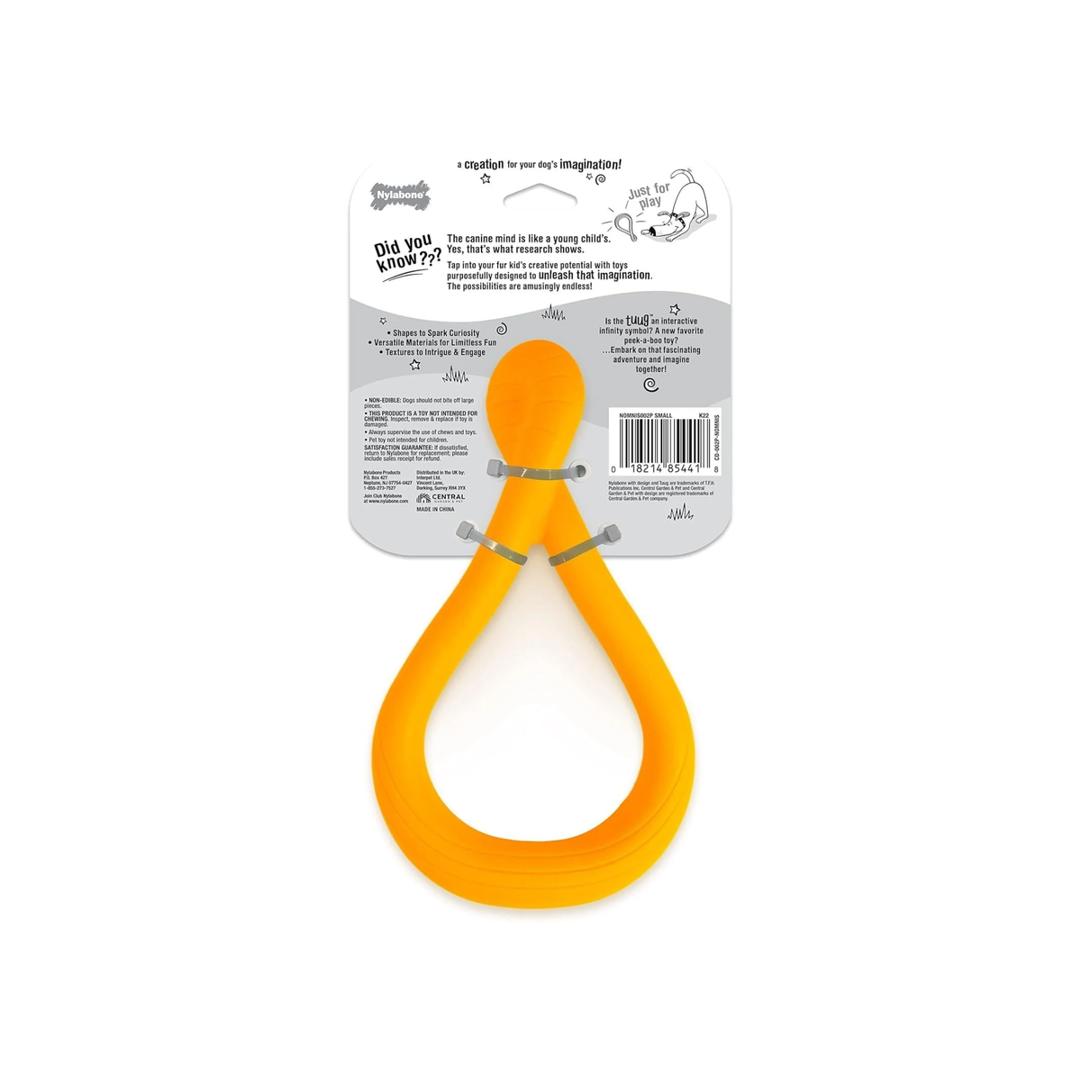 Nylabone juguete Creative Play Tuug Naranja, para perro