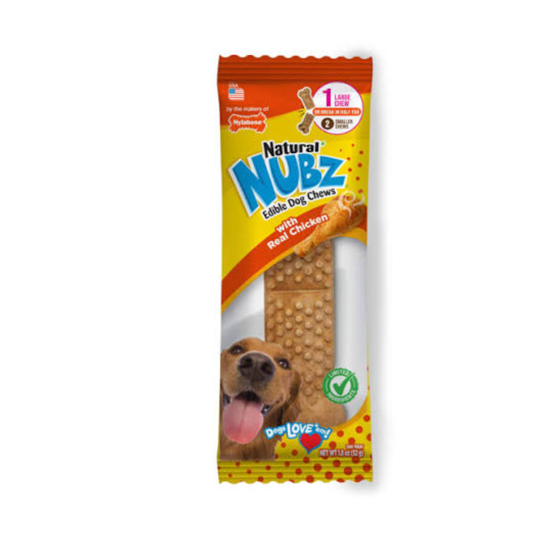 Nylabone Nubz Premios naturales masticables de Pollo