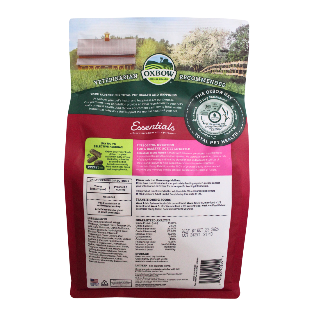 Oxbow Essentials Alimento para Conejo Joven