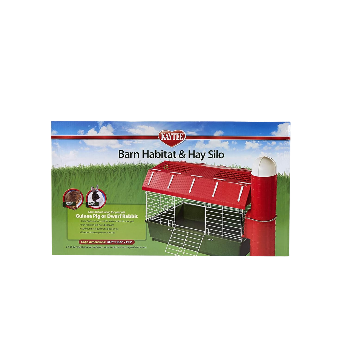 Kaytee Habitat Granero con Silo para Heno