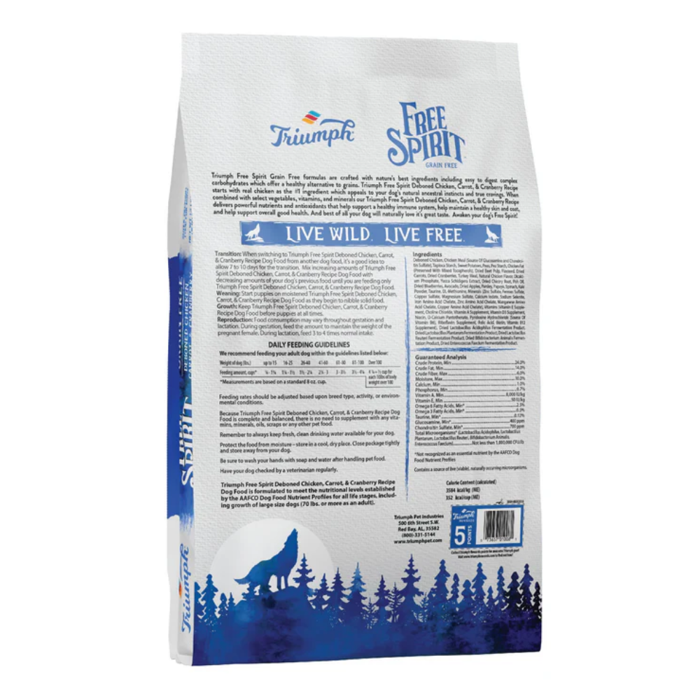 Triumph Free Spirit para Perro Receta de pollo