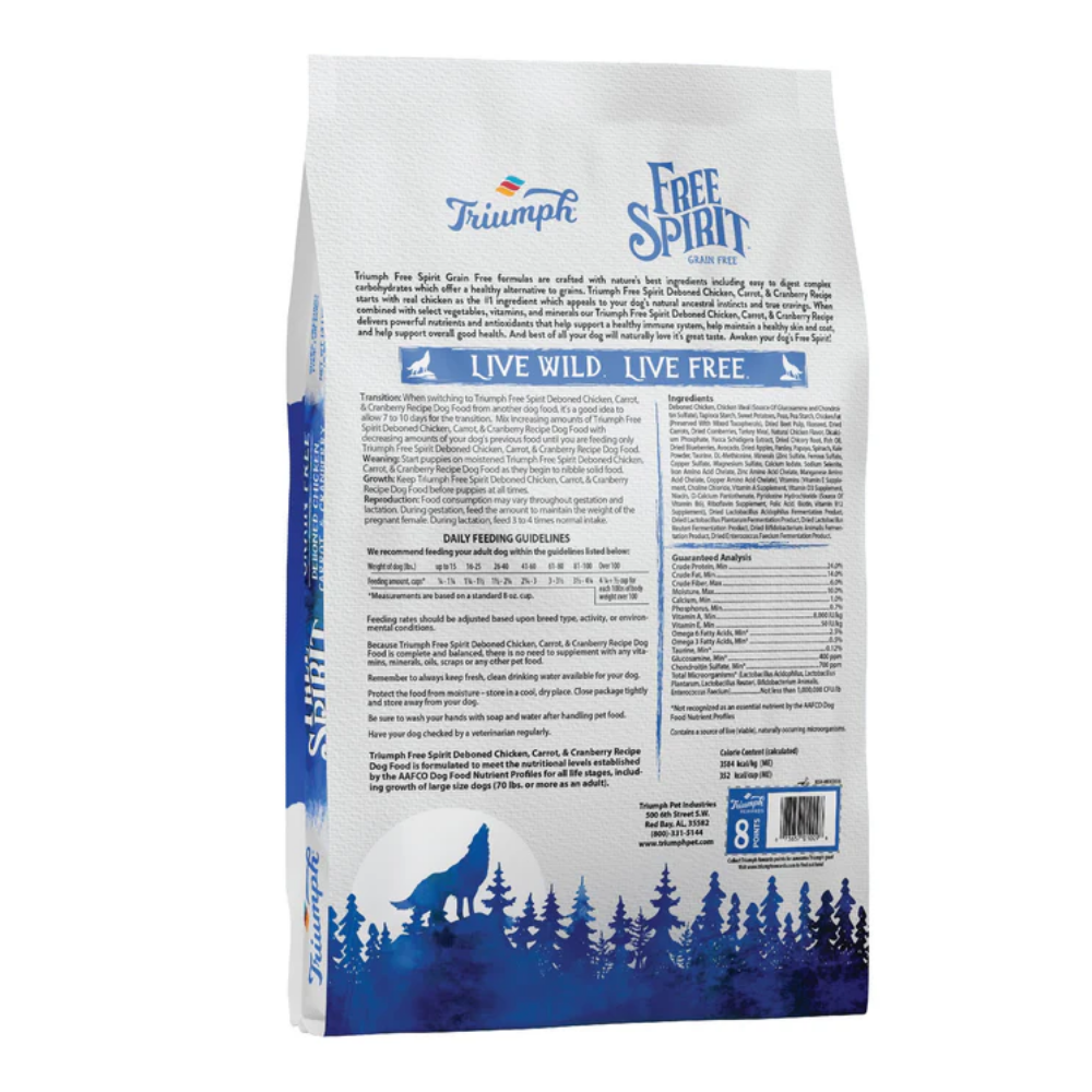 Triumph Free Spirit para Perro Receta de pollo
