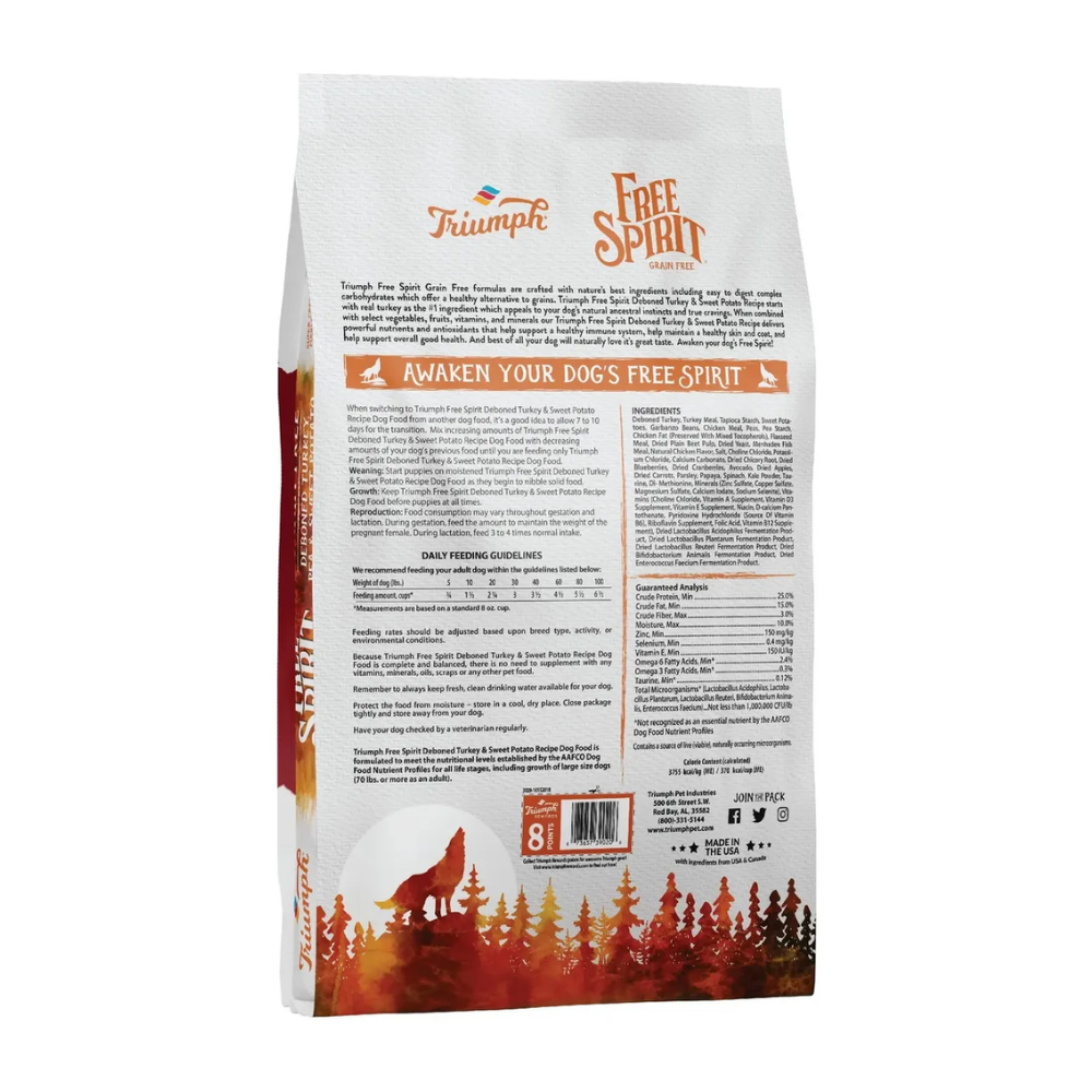 Triumph Free Spirit para Perro Receta de Pavo