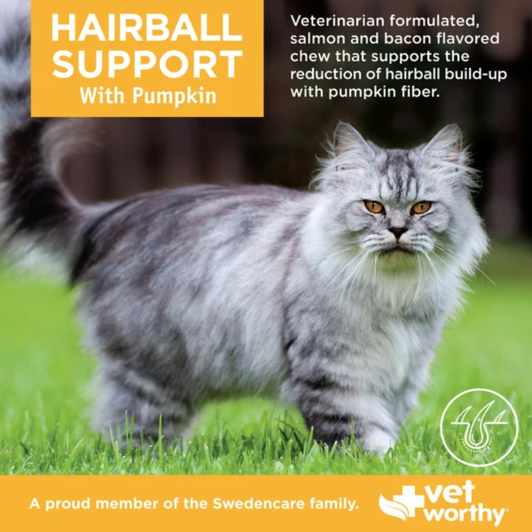 Vet worthy Suplementos Masticables Soporte Bolas de Pelo para Gatos