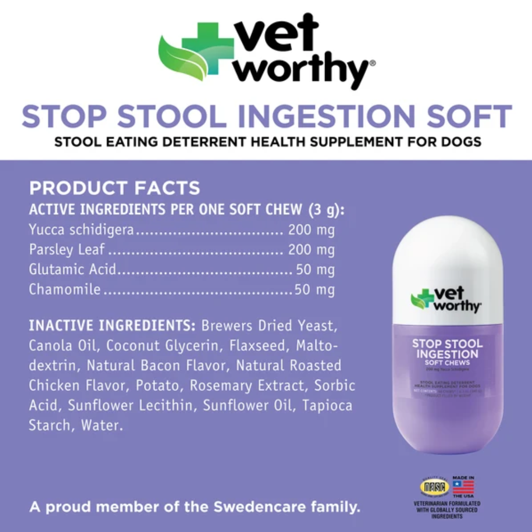 Vet Worthy Suplementos Anti-Coprofagia para Perros