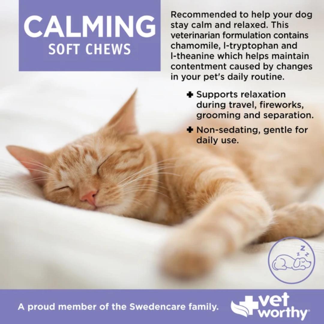 Vet Worthy Suplementos Masticables Calmante para Gatos