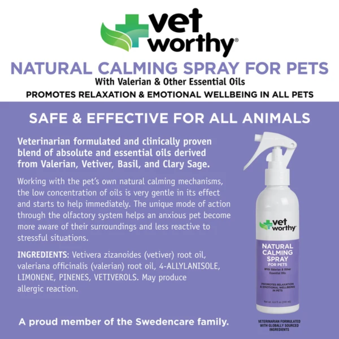Vet worthy Spray Calmante Natural para Mascotas