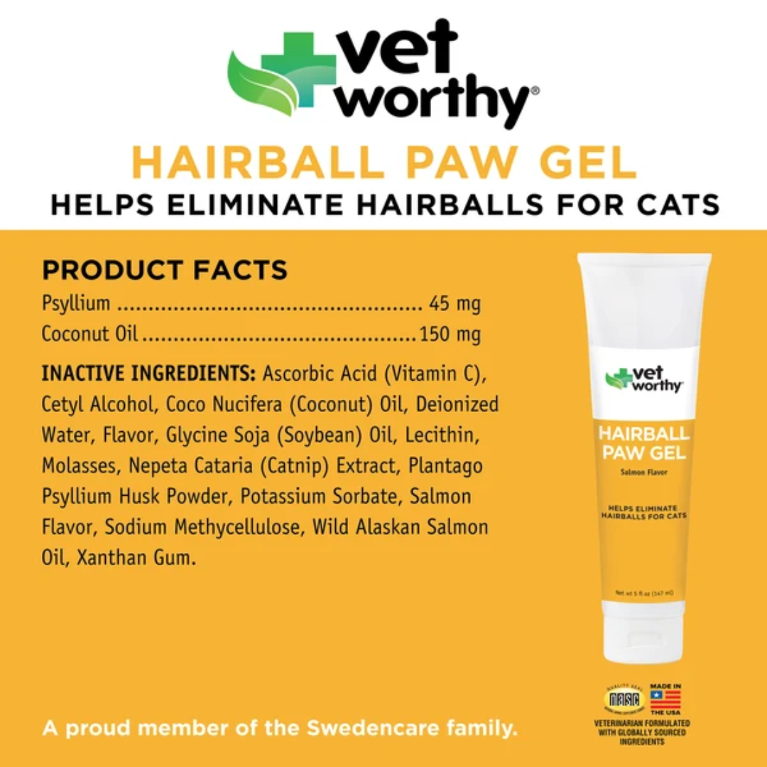 Vet Worthy Suplemento Gel para Patas Bolas de Pelo para Gato