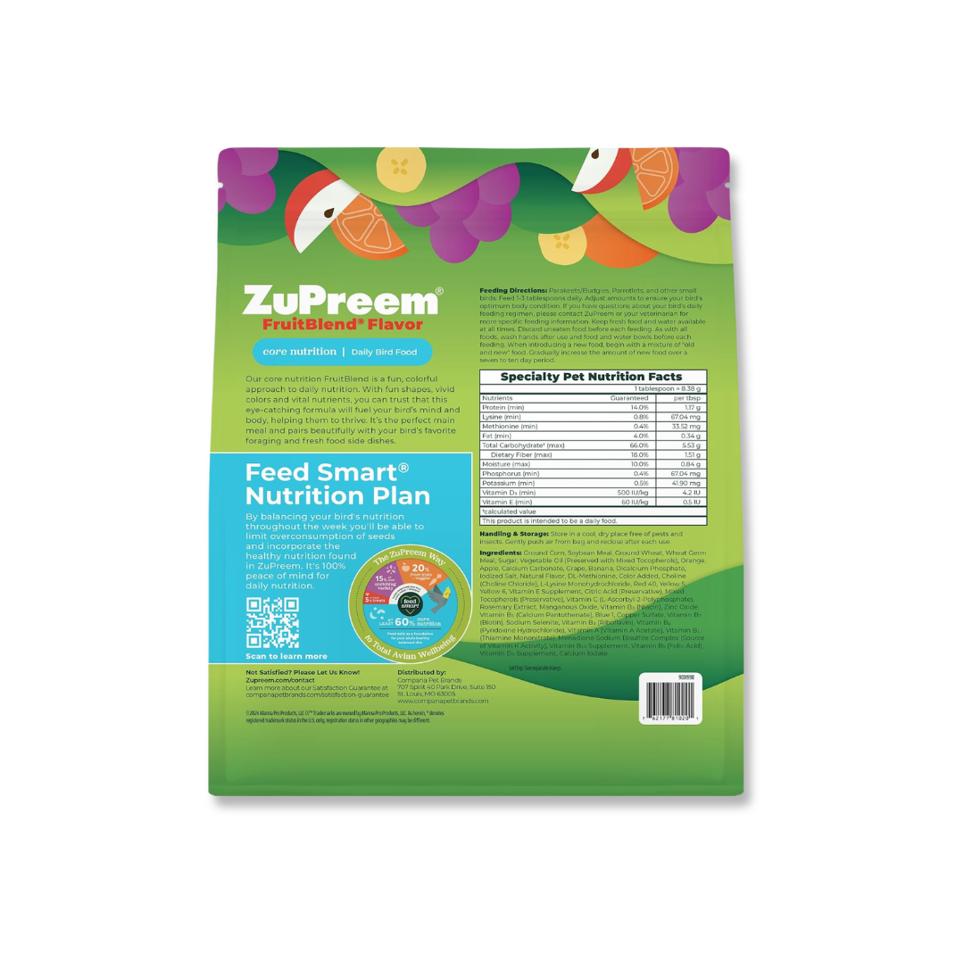 Zupreem Alimento FruitBlend Periquito Australiano