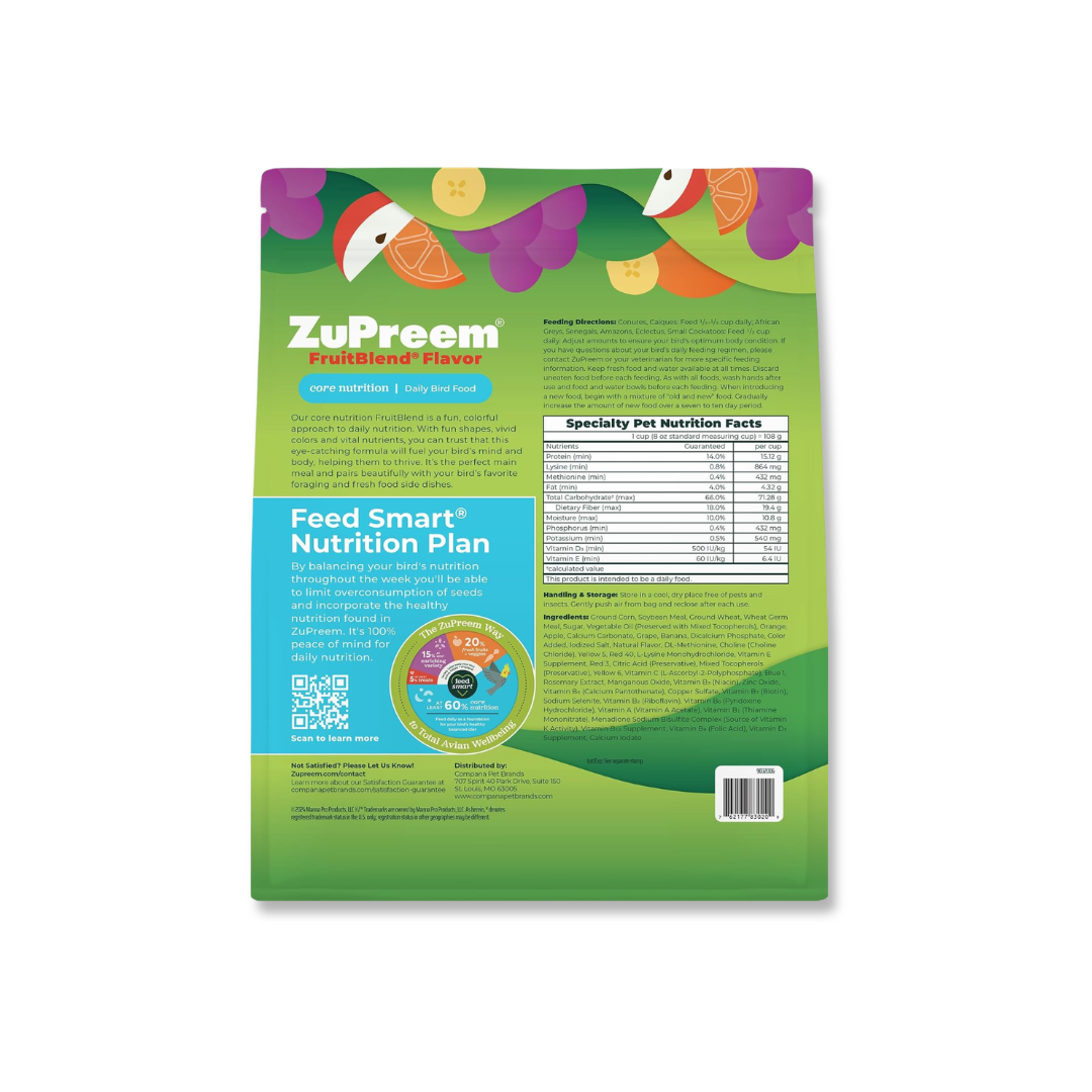 Zupreem Alimento FruitBlend Loro y Conuro