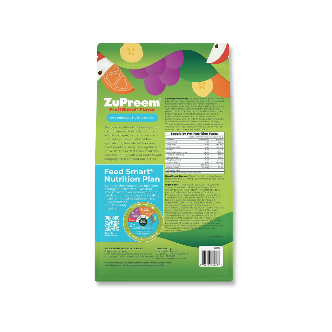Zupreem Alimento FruitBlend Loro y Conuro