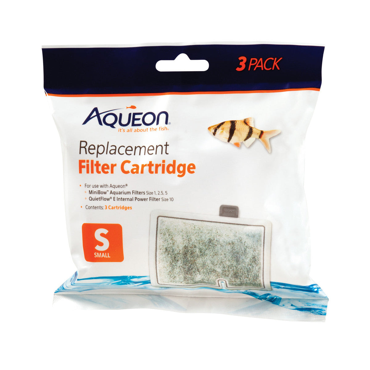Aqueon 3 pack Cartucho para filtro de acuario (Tamaño Chico)