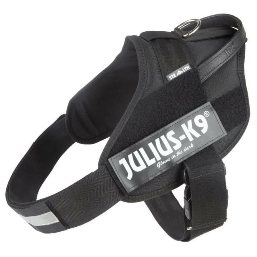 Julius K-9 Arnés IDC® STEALTH Power Negro